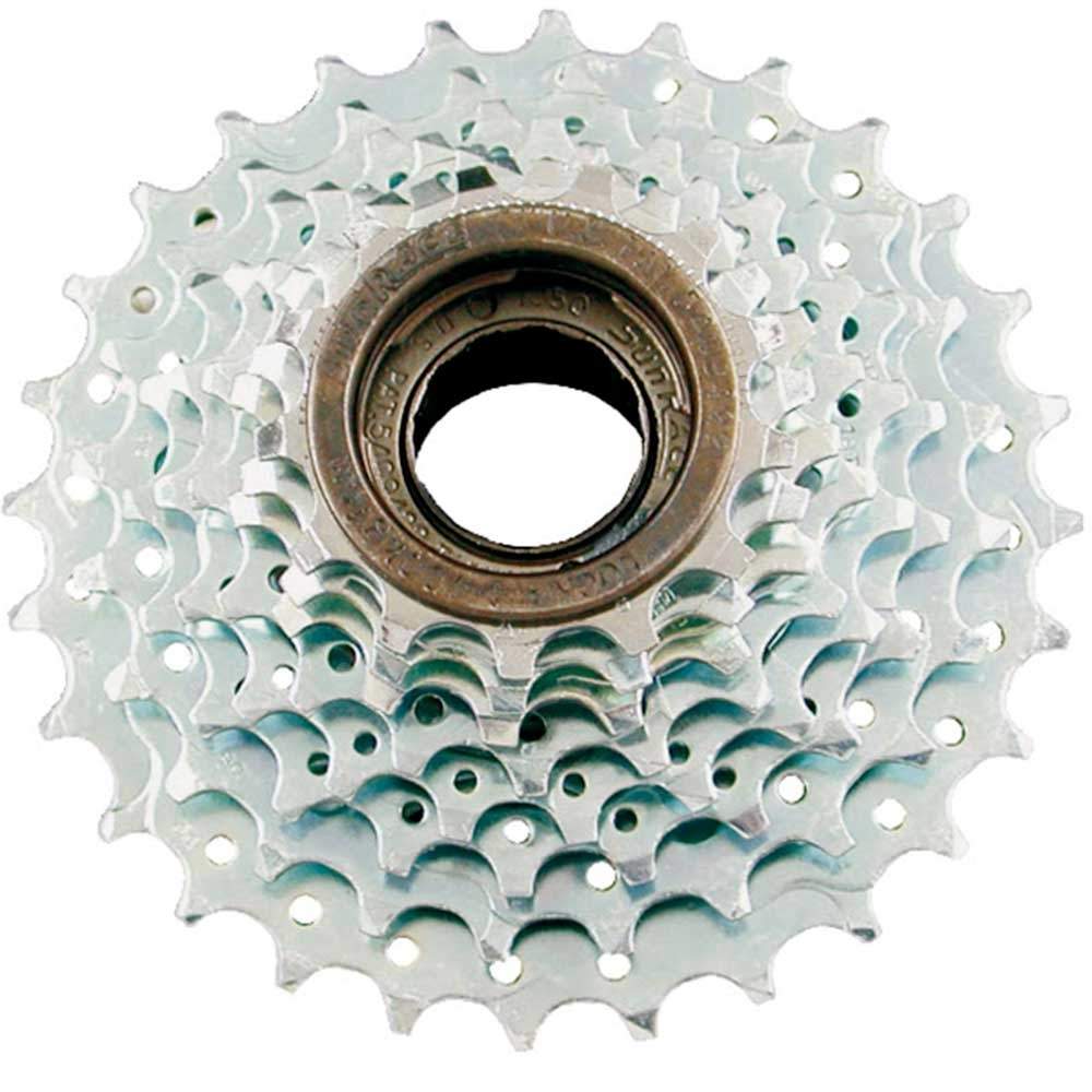 Freewheel cassette 6S Threaded 14 28T Chromed Steel Sunrace Mognetti Bike